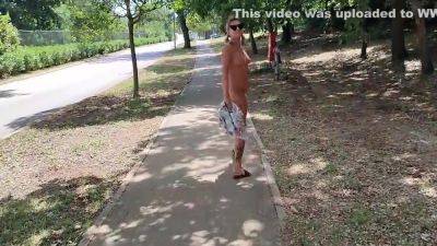 Walking Completely Naked In Public Street And Play With My Pussy - hclips.com