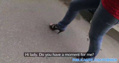 Isabelle Brandao fucks a stranger for cash in a public stairwell - sexu.com - Czech