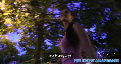 Mira Sunset gets nailed in public by a hung hunk - sexu.com - Hungary