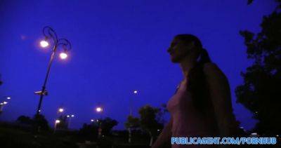 Mira Sunset gets nailed in public by a hung hunk - sexu.com - Hungary