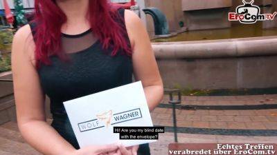 German Redhead Slut meet and fuck dating on Public Street - hotmovs.com - Germany