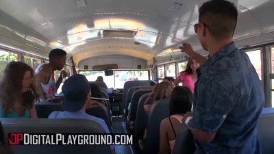 Keiran Lee - Keiran Lee gives Kaci Lynn a ride on the bus - Public fantasy with small boobs and skinny bus driver - sexu.com