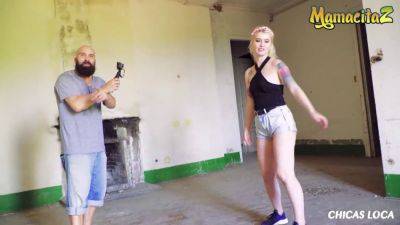 Daddy's hard dick pounds Misha Cross's tight blonde pussy in public like a pro - sexu.com