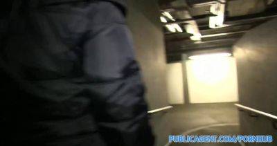 Black-haired beauty fucks in public car park for cash and gets a cumshot - sexu.com
