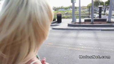 Blonde Makes Sex Tape Outdoor In Public - hotmovs.com
