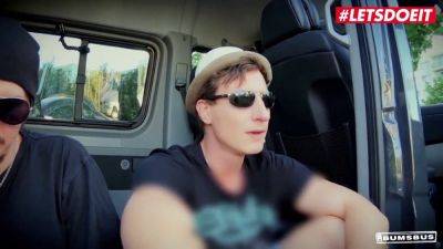 Jason Steel - Ria Paradise Bangs Jason Steel in a Public Van for a Hot Ebony Pussy Picking Session - sexu.com