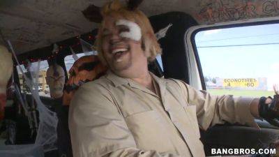Puma Swede joins the Bang Bus in Halloween special with Frank Wiles & Trick-Or-Treaters - sexu.com