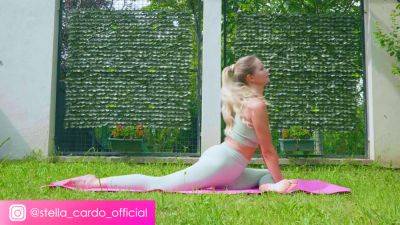 Sexy Outdoor Yoga By Stella Cardo - hclips.com