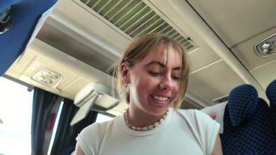 Risky! Girl Cums On Public Bus With Vibrator - upornia.com