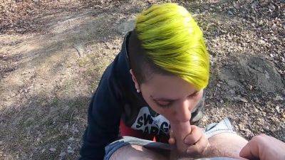 Outdoor Blowjob At The Lakes With Cum In Mouth And Swallowing - hclips.com
