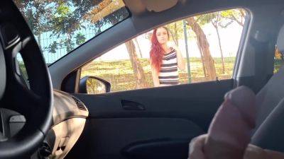 Risky Handjob On The Street For Hot Naughty Girl Who Was Waiting For The Bus - hclips.com