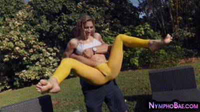 Nympho booty yoga slut outdoor fucked in her analhole - hotmovs.com