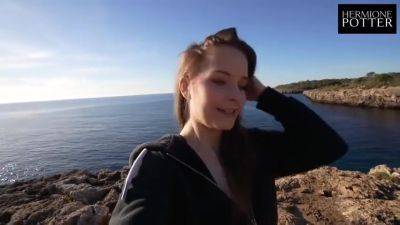 Hermione Potter - Mallorca Vlog Ii - Blowjob + Huge Facial On A Public Beach - hclips.com