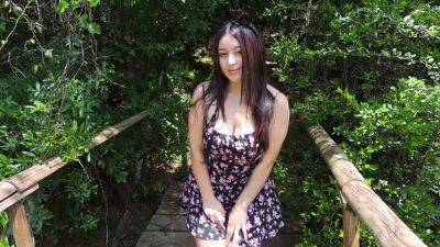 Hiker Interrupts Outdoor Photo Session - Miss Squirting - hclips.com