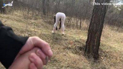 An Exhibitionist And A Nymphomaniac Met In The Forest. Outdoor Sex With A Broken Condom - Skin Lovers - hclips.com