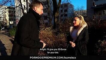 BUMS BUS - Busty blonde Dana Jayn eats cum in wild backseat fuck - xvideos.com - Germany