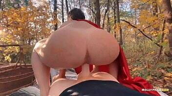Red Ridinghood Fucked in Forest - Molly Pills - Public Cosplay POV - xvideos.com